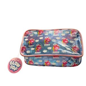 Blow Pop Themed Blue Cosmetic Bag